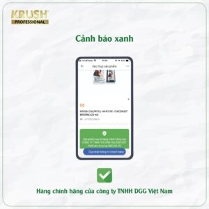 Dầu Gội Phủ Bạc Krush Anh Quốc Hộp 10 Gói x 25ml - Màu Đen Tự Nhiên