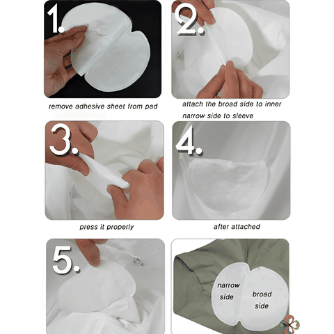 Set 10 Miếng Dán Thấm Mồ Hôi Vùng Nách Kyowa Nhật Bản (5 cặp)