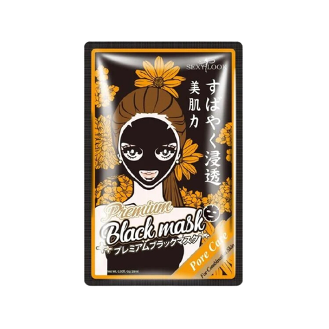 Mặt Nạ Đen Sexylook Chiết Xuất Tràm Trà, Hoa Cúc Giảm Mụn Cải Thiện Làn Da Xỉn Màu 28ml