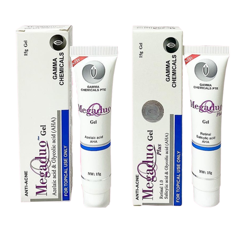 Megaduo Gel 15g - Bản AHA và Plus Retinal Giảm Mụn Thâm, Trứng Cá, Dưỡng Da