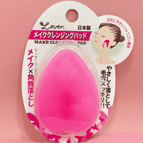 Miếng Rửa Mặt Silicon Loven Màu Hồng Nhật Bản