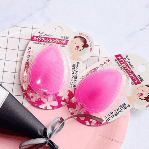 Miếng Rửa Mặt Silicon Loven Màu Hồng Nhật Bản