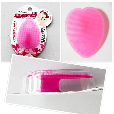Miếng Rửa Mặt Silicon Loven Màu Hồng Nhật Bản