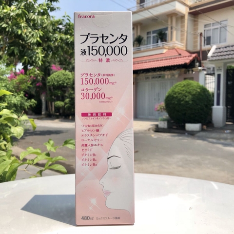 Nước Uống Nhau Thai Cừu Fracora Placenta 150.000mg Nhật Bản 480ml