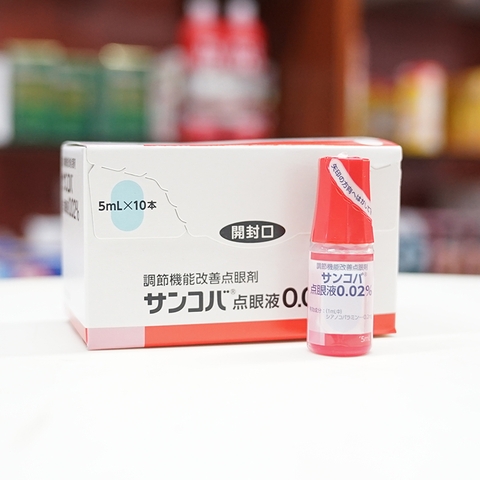 Combo 2 Nhỏ Mắt Sancoba Nhật Bản 5ml - Hỗ Trợ Thị Lực, Hạn Chế Tăng Độ Cận