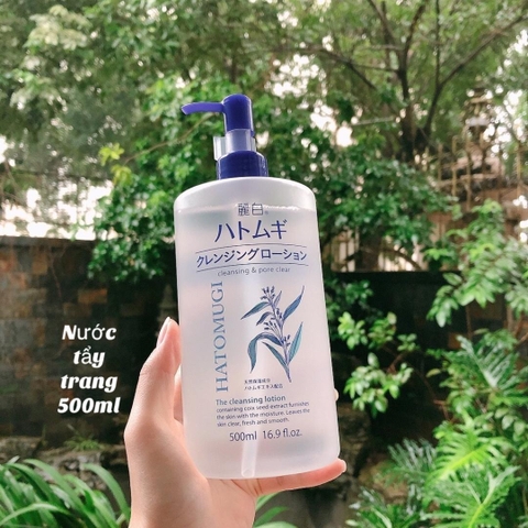 Nước Tẩy Trang Hatomugi Ý Dĩ Dưỡng Ẩm, Làm Sáng Da 500ml Cleansing & Pore Clear