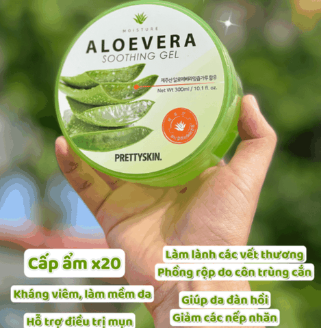 Gel Dưỡng Da Đa Năng PRETTYSKIN SOOTHING GEL 300ML Hàn Quốc