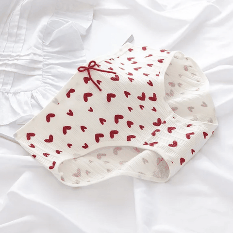 [Mã S15] Quần Lót Nữ Cotton Gân Tăm Dâu Tây Đỏ, Quần Chip Nữ Chống Vi.êm Mềm Mại Thoáng Mát