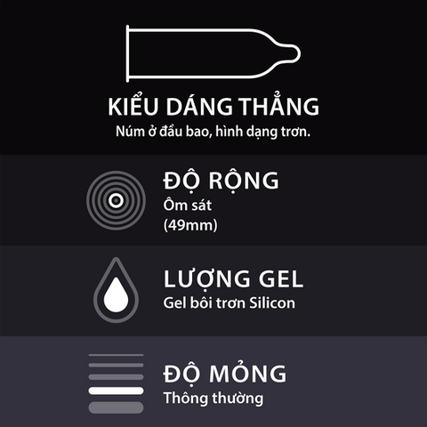 [Chính Hãng] Bao Cao Su Durex Kingtex Hộp 12 Cái