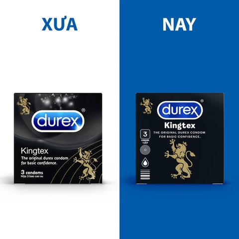 [Chính Hãng] Bao Cao Su Durex Kingtex Hộp 3 Cái