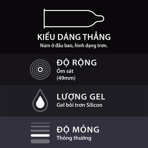 [Chính Hãng] Bao Cao Su Durex Kingtex Hộp 3 Cái