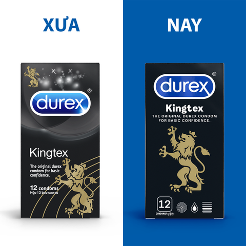 [Chính Hãng] Bao Cao Su Durex Kingtex Hộp 12 Cái