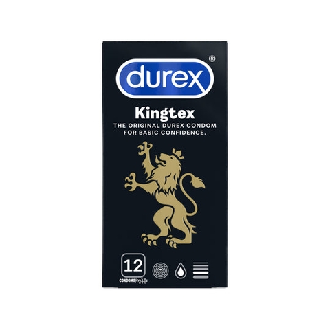 [Chính Hãng] Bao Cao Su Durex Kingtex Hộp 12 Cái