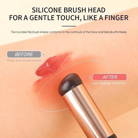 Cọ Tán Son Môi Silicone Hiệu Ứng Ombre Che Khuyết Điểm Mềm Mại Đàn Hồi