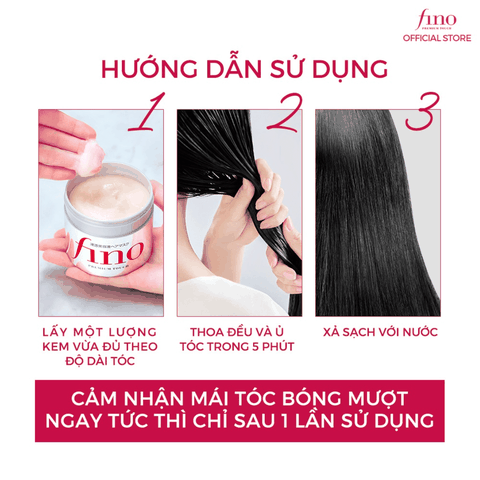Kem ủ tóc cải thiện tóc hư tổn Fino Premium Touch 230g