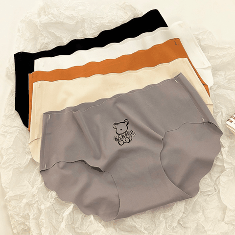 [S26] Quần Lót Nữ Thun Lạnh Hình Gấu Cute Chất Su Mát Không Lộ Viền Đáy Kháng Khuẩn Co Dãn Tốt 008