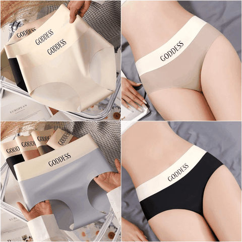[S30] Quần lót nữ đúc su cạp cao tàng hình chữ GODDESS thoáng mát mỏng mềm mịn