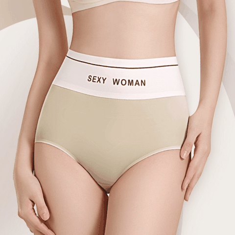 [S25] Quần Lót Nữ Đúc Su Lụa Lạnh Tàng Hình Cạp Cao Gen Bụng Thoáng Khí SEXY WOMAN