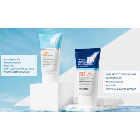 Kem Chống Nắng Pretty Skin Multi Hydra B5 Oil Control Sun Cream SPF 50+/PA++++ - Phục Hồi Dưỡng Trắng Dành Cho Da Dầu