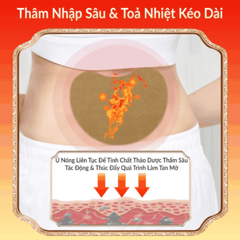 Hộp 12 Miếng Dán Tan Mỡ Bụng Giảm Cân Ngải Cứu Detox Giảm Mỡ Eo Thon Gọn Hiệu Quả Tiện Lợi
