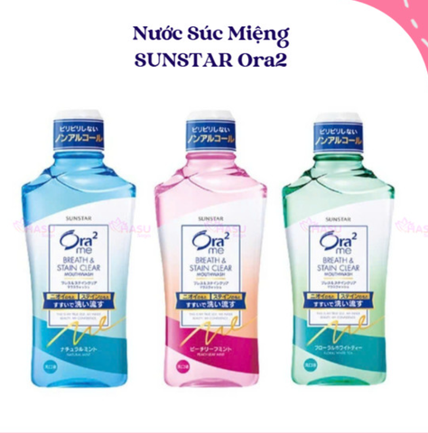 Nước súc miệng không cồn Ora2 vị bạc hà tự nhiên