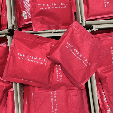 Mặt Nạ Tế Bào Gốc Cấp Ẩm Phục Hồi The Stem Cell Facial Treatment Mask Nhật Bản Túi 30 Miếng (Màu Đỏ)