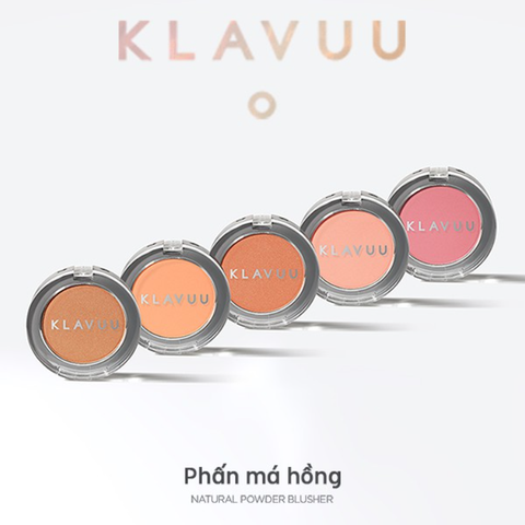 Phấn Má Hồng KLAVUU Urban Pearlsation Natural Powder Bluser Lên Màu Tự Nhiên, Siêu Bám Hàn Quốc 5.5g