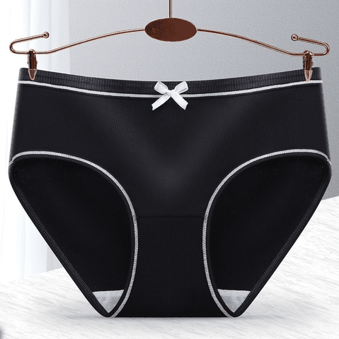 [Mã S01] Quần Lót Nữ Gân Tăm Gắn Nơ Dễ Thương Thông Hơi Mềm Mại Co Giãn 4 Chiều