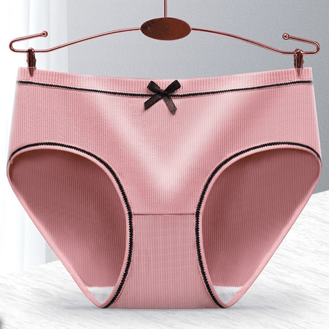 [Mã S01] Quần Lót Nữ Gân Tăm Gắn Nơ Dễ Thương Thông Hơi Mềm Mại Co Giãn 4 Chiều