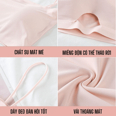 [Mã A03] Áo Ống Su Bra 2 Dây Nâng Ngực Có Mút Tháo Rời, Áo Quây Su 2 Dây Freesize Dưới 58kg