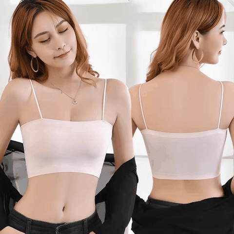 [Mã A03] Áo Ống Su Bra 2 Dây Nâng Ngực Có Mút Tháo Rời, Áo Quây Su 2 Dây Freesize Dưới 58kg