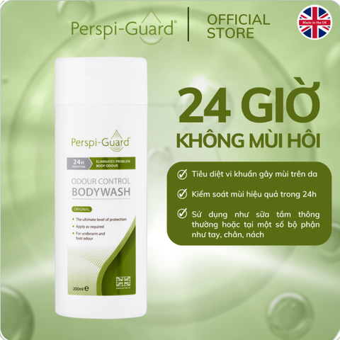Sữa Tắm Perspi-Guard Ngăn Mồ Hôi, Kiểm Soát Mùi Odour Control Body Wash 200ml