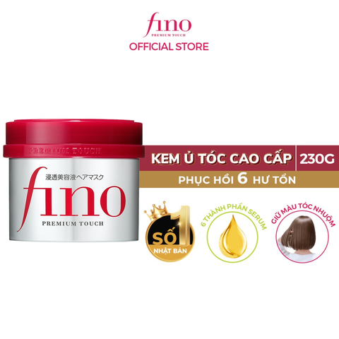 Kem ủ tóc cải thiện tóc hư tổn Fino Premium Touch 230g