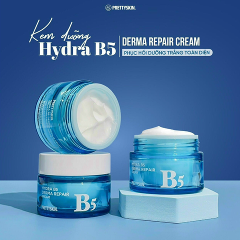 Bộ Đôi Dưỡng Ẩm Trắng Da Phục Hồi Thần Thánh HYDRA B5 PRETTYSKIN - Siêu Phẩm Serum + Kem Dưỡng