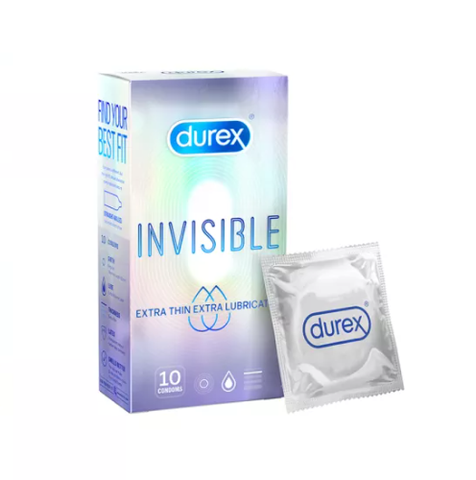 [Chính Hãng] Bao Cao Su Durex Extra Thin Extra Lubricated Hộp 10 Cái