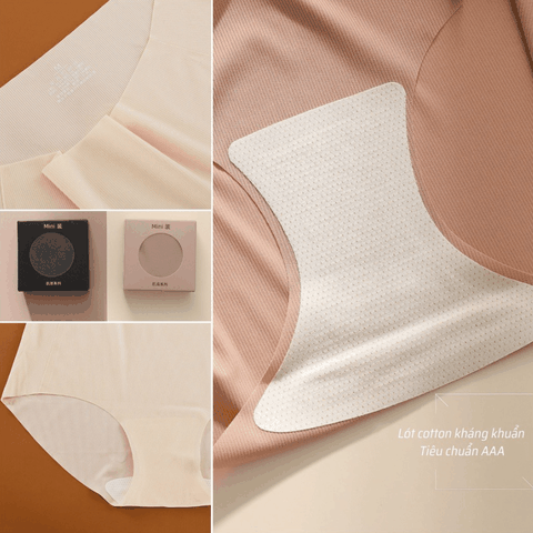 [Mã S09] Set 6 quần lót nữ không đường may su thạch tàng hình mỗi chiếc 1 hộp sang trọng dưới 70kg