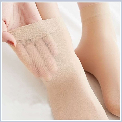 Tất vớ nữ cổ ngắn màu da mỏng mềm mại thông thoáng