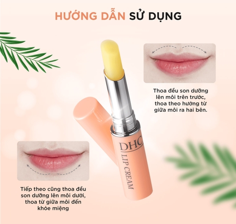 Son Dưỡng Không Màu Cho Môi Mềm Mại, Mịn Màng DHC Lip Cream 1.5g