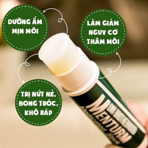Son Dưỡng Omi Brotherhood Menturm Medicated Stick With Menthol Nhật Bản 4g - Dành Cho Môi Khô Và Nứt Nẻ