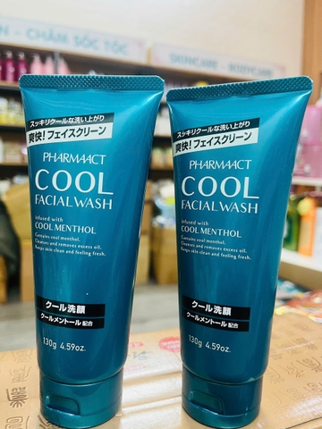 Sữa Rửa Mặt Cao Cấp Dành Cho Nam Da Dầu, Mụn PHARMAACT Cool Facial Foam (130g)