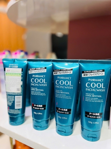 Sữa Rửa Mặt Cao Cấp Dành Cho Nam Da Dầu, Mụn PHARMAACT Cool Facial Foam (130g)