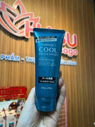 Sữa Rửa Mặt Cao Cấp Dành Cho Nam Da Dầu, Mụn PHARMAACT Cool Facial Foam (130g)