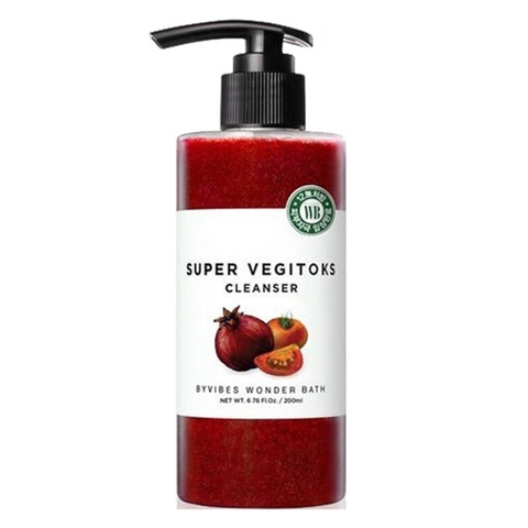 Sữa rửa mặt rau củ thải độc Super Vegitoks Cleanser Wonder Bath 300ml