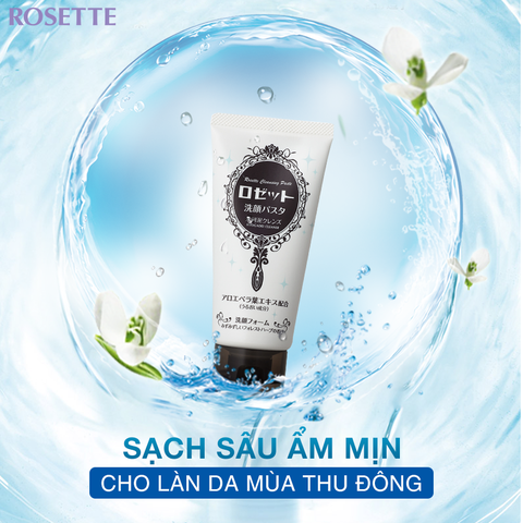 Sữa Rửa Mặt Rosette Cho Từng Làn Da Face Wash Pasta Acne Clear 120g