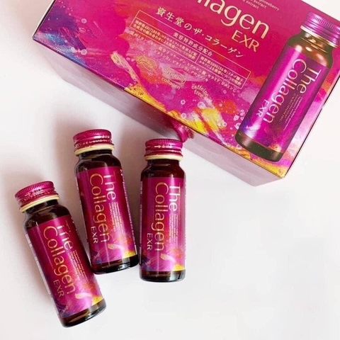 Shiseido The Collagen EXR Hộp 10 Chai x 50ml Nhật Bản (Mẫu mới)