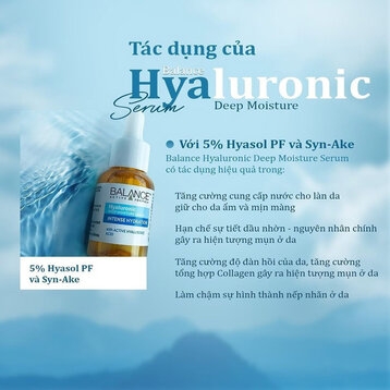 Tinh Chất Balance Active Formula Dưỡng Ẩm Da 30ml Hyaluronic Deep Moisture Serum