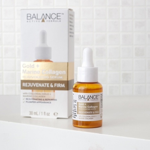 Tinh Chất Balance Active Formula Trẻ Hoá, Tái Tạo Da 30ml Gold Collagen Rejuvenating Serum