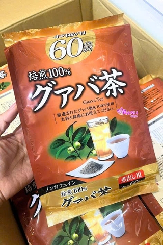 Trà Giảm Cân Lá Ổi Orihiro Guava Tea Nhật Bản 60 Gói