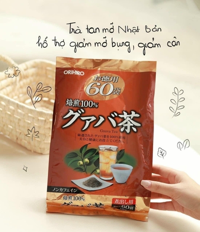 Combo 1 Gói Trà Thanh Lọc Cơ Thể Giảm Cân Giảm Mỡ Bụng + 1 Hộp 8 vỉ nhuận tràng Nhật Bản