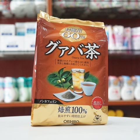 Trà Giảm Cân Lá Ổi Orihiro Guava Tea Nhật Bản 60 Gói